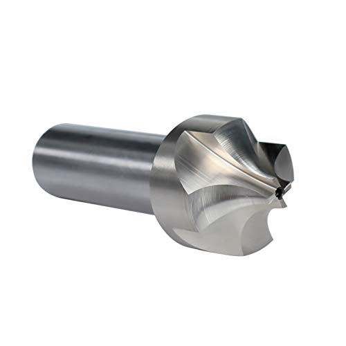 Verakee Yuhong-end mills Corner Rounding End Mill HSS Radius Milling Cutter CNC Router Bit, Industrial Grade (Cutting Edge Length : R4.0)