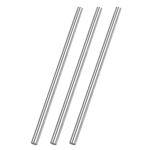 QUARKZMAN 3 Stück Edelstahlstäbe 12,7x305mm, Metallstange Korrosionsbeständig, leicht zu verarbeiten, wartungsarm, Edelstahl Rundstäbe, für DIY und Maschinelle Bearbeitung