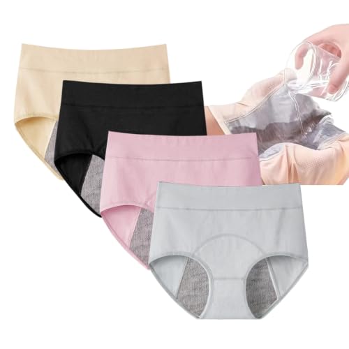 PLJILE Womens double-layer underwear 95% cotton comfortable and close-fitting move however you want.