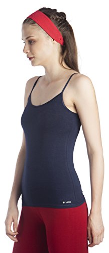 Image of Lavos Women's Camisoles, Sleeveless Long Tank Top, Anti-Microbial Bamboo Cotton Camisole Slip, Adjustable Straps Spaghetti Tops, Comfortable Inner Slips for Women