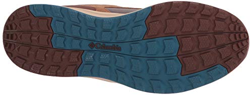 Columbia Men's Pivot Mid Waterproof Hiking Shoe, Wet Sand/Phoenix Blue, 9.5 Wide