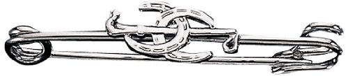 Exselle Stock Pin with Two Platinum Plate Horseshoes