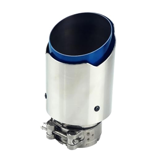 Tuyau d'échappement universel en acier inoxydable ER bleu brûlé pour voiture personnalisée