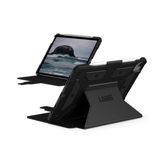 Urban Armor Gear Metropolis SE Étui de Protection pour Apple iPad Air 10.9 Coque (5. Gen. 2022 / 4. Gen. 2020) / iPad Pro 11 Coque [Apple Pencil 2 Compatible, Automatique Réveil/Sommeil] Noir