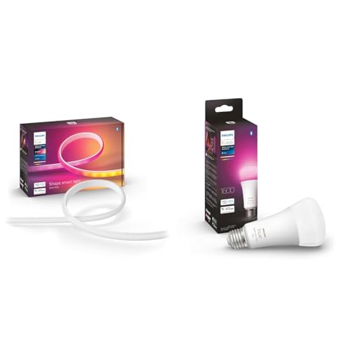 yZbgztBbvXq[(Philips Hue) LEDe[vCg Of[V 2m x[XLbg ؒf\ }`J[ 1600F dF F  F ԐڏƖ LED  Av + X}[gd E26 100W