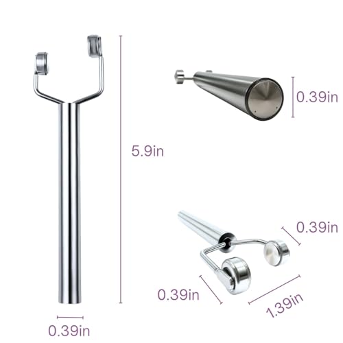 Image of 3-in-1 Cat's Eye Nail New Y-shaped Magnetic Rod for Cat's Eye Gel Multifunctional Double-ended Stainless Steel Magnet Portable for Salon Studio & Home Use (sliver)