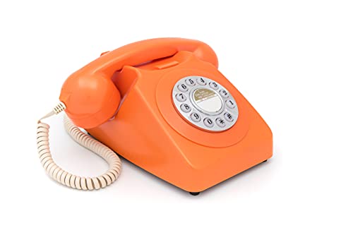Teléfono Retro GPO746DPBOR Escritorio Naranja miniatura 2