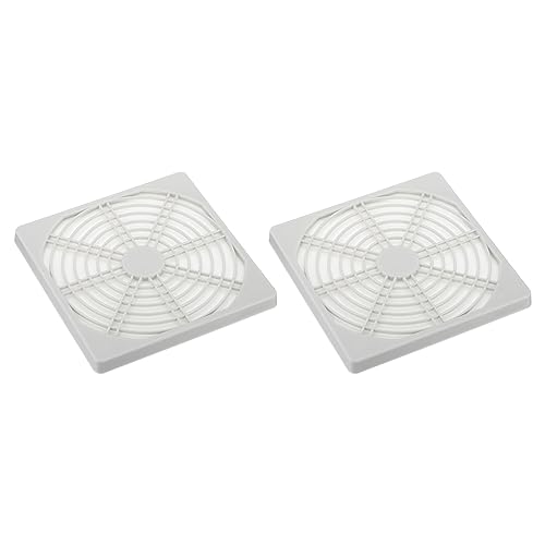PATIKIL 120mm Ventola Dito Griglia, 2pz Griglia Protezione Protezione Ventola Protezione Coperchio per 120x120mm Scarico Ventole per Attrezzature Computer Fai-da-Te, Bianco