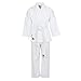 BLACK BELT KIDS Karate Uniform for Boys and Girls - Our Kids White Karate Gi Set Includes Karate Pants and a White Belt. (000)