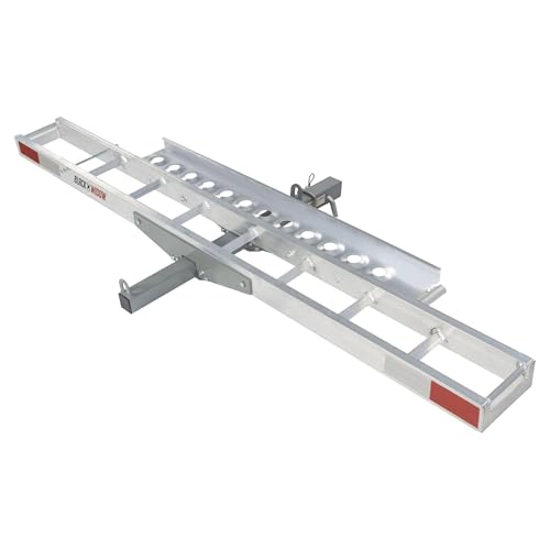 Black Widow Aluminum Motorcycle Hitch Carrier