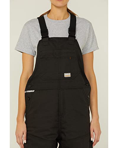 Ariat Women's Wms Rebar Duracanvas Insulated Bib Black, X-Large Short #TOP1