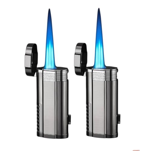 Encendedor Triple Llama Nivek 2 Pack Negro Cromo miniatura 2