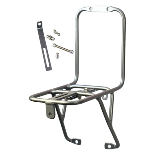 Colaxi Bike Front Cargo Rack Bicycle Pannier Rack Accessory Aluminum Alloy Durability Professional Practical Premium Luggage Carrier Silver