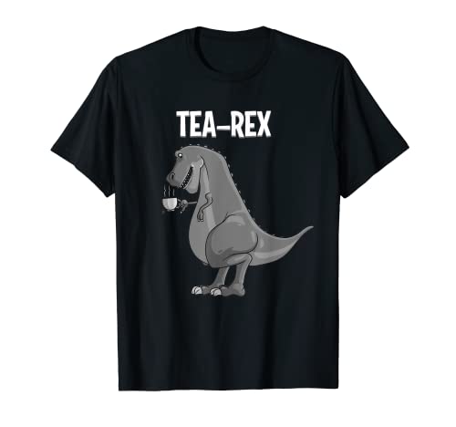 Regalo divertido de Rex de té | Lindo Dino caliente bebidas amante hombres mujeres Camiseta