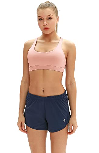 Image of icyzone Women's Padded Strappy Workout Running Sports Bras Medium Impact