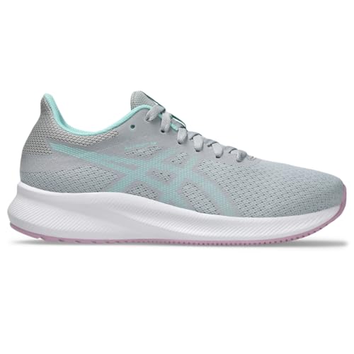 ASICS Women's Patriot 13 Running Shoes, 9, Piedmont Grey/Illuminate Mint