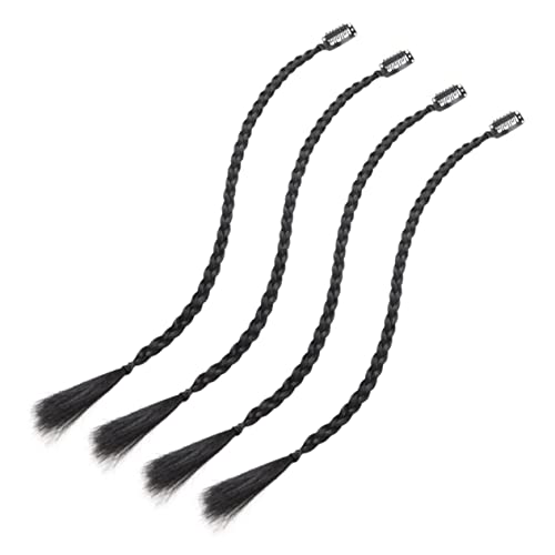 Extensions de cheveux tressées à clips noirs : masquez le manque de volume en 4 pièces