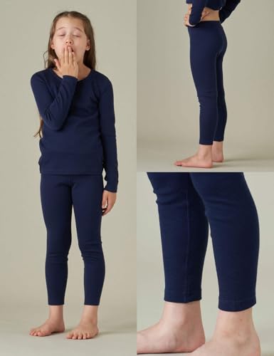 LAPASA Kids 100% Merino Wool Base Layer Top Bottom Long Shirt Johns Thermal Underwear Girls Boys Unisex 200g K13/K143