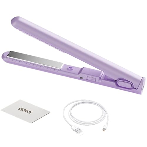 Piastra per capelli senza fili – Piastra per capelli portatile | Ferro arricciacapelli senza fili | Piastra per capelli da viaggio | Travel Hot Tools Loop dritto da donna