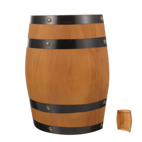 Tonneau en bois artisanal BETOOKY demi-tonneau décoratif mural