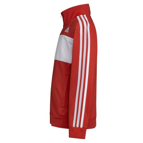 adidas Boys' Iconic Tricot Jacket (Vivid Red, X-Large)2