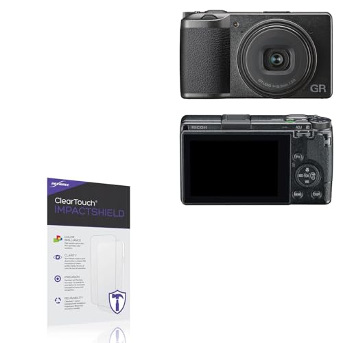 BoxWave Screen Protector Compatible with Ricoh GR III - ClearTouch ImpactShield (2-Pack), Impenetrable Screen Protector Flexible Film
