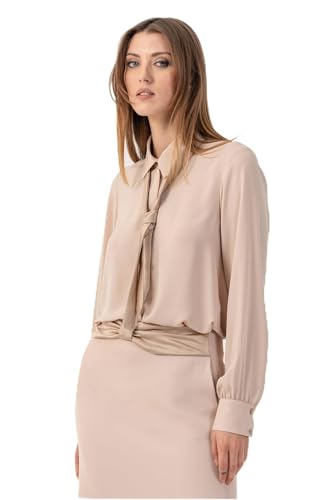Kocca   Blusa elegante con corbata para mujer, modelo: P26RCM9928ABUN1884, arena, M