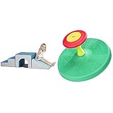 ECR4Kids - ELR-12717F-CT SoftZone Single-Tunnel Foam Climber & Playskool Sit ‘n Spin Classic...