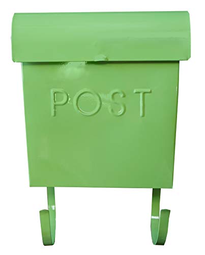 Nach Euro Series Modern Mailbox With Newspaper Holder, Decorative Mail Holder, Wall Mount Mailboxes For Outside, Rust Resistant Galvanized Metal Mailbox, 12" X 11" X 4.5", Green, Mb-44796 #TOP3