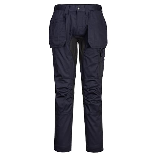 Pantalon de travail extensible Portwest anti déchirure avec poches outils