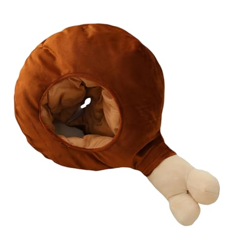 ARTSEWPLY Sombrero de Drumstick de Felpa Suave y Cómoda para Fiesta Accesorio Creativo para Fotos y Disfraces Infantiles Diseño Realista y Cálido para Invierno