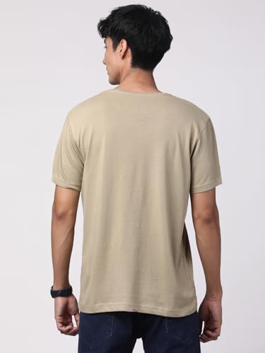 Image of ADRO Men's Graphic Printed 100% Cotton T-Shirt - Regular Fit, Printed T-Shirts for Men