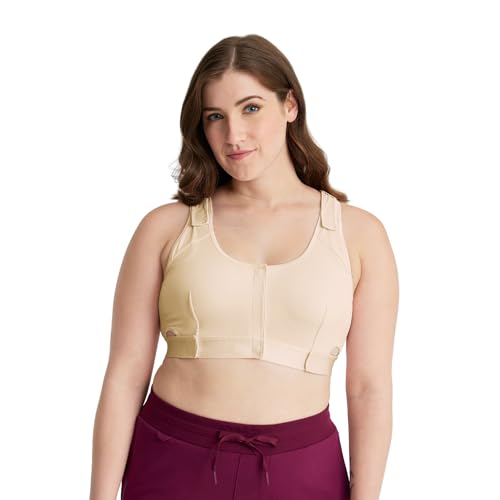 Care+Wear - Post Mastectomy Recovery Bra (Nude, XXX-Large) - Comfortable Post-Surgery Support - Breathable, Adjustable and Front Opening