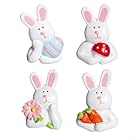 Calamite da frigorifero pasquali in resina a forma di coniglietto per decorazione della cucina, magnete a forma di uovo di coniglio, decorazioni per feste di Pasqua, ornamento magnetico, grazioso