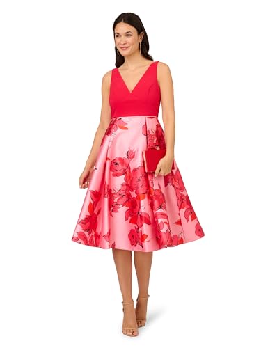 Image of Adrianna Papell Printed Midi Dress