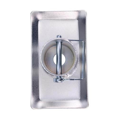 HOLDWELL Removable Foot Plate with Pin Fits Trailer Jacks with 2\" Diameter Inner Tube 5000 lbs Support Capacity Zinc Plated Can be Used on Boat Trailers