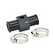 BAGARAATAN Black Aluminum Water Temp Meter Temperature Gauge Joint Pipe Radiator Sensor Adaptor Attachment Hose Clamps 16mm