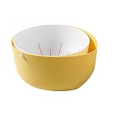 Großes Fassungsvermögen: Der Korb verfügt über ein großes Fassungsvermögen, das für die Entwässerung und Speicherung von Wasser ausgelegt ist