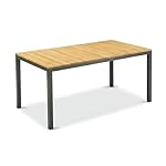 Gartentisch Scalea Teakholz & Aluminium Anthrazit
