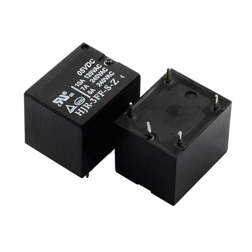 Relais de puissance 5VDC HJR-3FF-SZ à 5 broches sous boîtier étanche 10A - Lot de 20