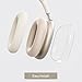Woyinger Silikon-Schutzhülle für AirPods Max (2024/2020), transparente weiche TPU-Ohrmuschel-Abdeckung, Ohrpolster, Kopfbandabdeckung für AirPods Max (USB-C/Lightning), transparentes Zubehör für Apple