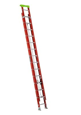 Louisville Ladder 28-Foot Fiberglass Extension Ladder with Pro Top, 300-Pound Capacity, L-3022-28PT