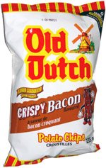 Old Dutch Crispy Bacon Flavoured Potato Chips 255g {Imported from Canada}