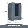3000W Step Up Transformer 110v to 220v Converter, Heavy Duty Voltage Converter 110v-120v to 220v-240v with Dual Outlets, Overload Protection & Ultra-Quiet for Home Appliances, Grey Blue