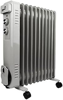 OIL Filled Radiator Heater 11 Fin Electric 2.5KW Free Standing Portable Oil Radiator with Thermostat - 3 Heater Settings, Built in Safety Features - EXPRESS DELIVERY
