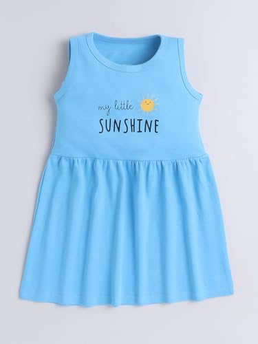 Image of EIO Girls Cotton Frock Dress Combo Pack et | Multicolor Knee Length Casual Dresses for Kids | Soft & Breathable Summer Wear Outfit Frock Set
