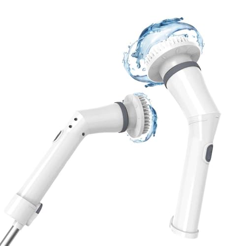 Image of 9-in-1 Wireless Electric Cleaning Brush: Rotatable, Multifunctional for Bathroom, Kitchen, Windows & More