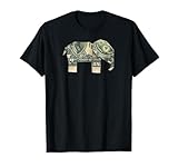Dollar Bill Origami Elephant T-Shirt-Good Luck Shirt T-Shirt