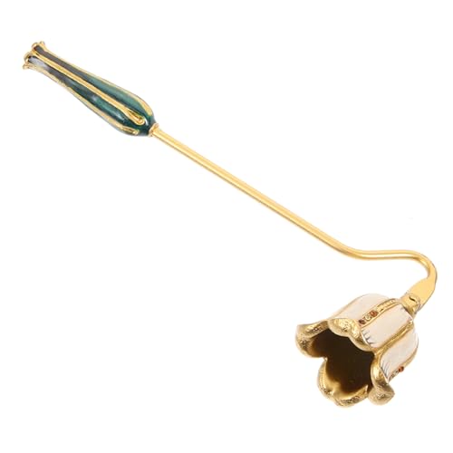 GOOHOCHY Candle Snuffer Candle Extinguisher for Household Gold Wick Snuffer Easy to Friendly