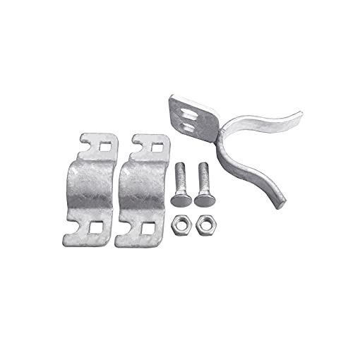 1-3/8" X 1-3/8" Chain Link Fence Gate Latch, Galvanized Fence Fork Latch Lock Wall Mount With Hole For Padlock #TOP1